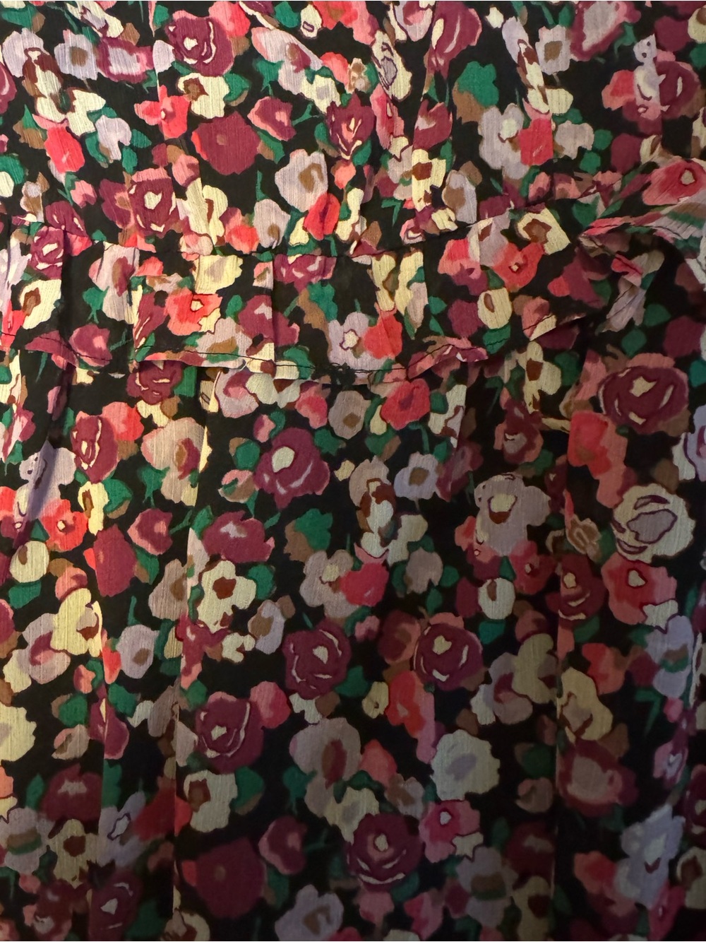 JCrew Factory Ruffle V-neck midi dress - Picture 2 of 3